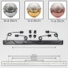 Ripoll Suspension, Boule lumineuse, Suspension Chrome, Or, Clair, Cuivré, Fumé, 4 lumières