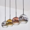Ripoll Suspension, Boule lumineuse, Suspension Chrome, Or, Clair, Cuivré, Fumé, 4 lumières