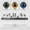 Ripoll Suspension, Boule lumineuse, Suspension Bleu, Or, Vert, 4 lumières