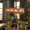 Ripoll Suspension, Boule lumineuse, Suspension Cuivré, 4 lumières