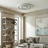 Lidor Plafonnier LED Gris, Blanc, 1 lumière, Télécommandes