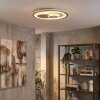 Rarel Plafonnier LED Chrome, Gris, Argenté, Blanc, 1 lumière