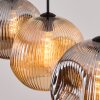 Ripoll Suspension, Boule lumineuse, Suspension Ambre, Fumé, 3 lumières
