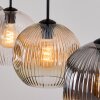 Ripoll Suspension, Boule lumineuse, Suspension Ambre, Clair, Fumé, 4 lumières