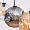 Ripoll Suspension, Boule lumineuse, Suspension Ambre, Clair, Fumé, 4 lumières