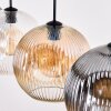 Ripoll Suspension, Boule lumineuse, Suspension Ambre, Clair, Fumé, 4 lumières