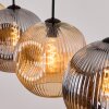 Ripoll Suspension, Boule lumineuse, Suspension Ambre, Fumé, 4 lumières