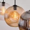 Ripoll Suspension, Boule lumineuse, Suspension Ambre, Clair, Fumé, 4 lumières