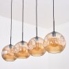 Ripoll Suspension, Boule lumineuse, Suspension Ambre, 4 lumières