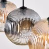 Ripoll Suspension, Boule lumineuse, Suspension Ambre, Clair, Fumé, 4 lumières