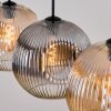 Ripoll Suspension, Boule lumineuse, Suspension Ambre, Clair, Fumé, 4 lumières
