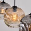 Ripoll Suspension, Boule lumineuse, Suspension Ambre, Clair, Fumé, 4 lumières