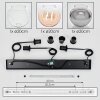 Koyoto Suspension, Boule lumineuse, Suspension Ambre, Clair, Fumé, 3 lumières