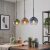 Koyoto Suspension, Boule lumineuse, Suspension Bleu, Vert, Clair, Cuivré, 3 lumières