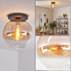 Koyoto Plafonnier, Boule lumineuse 30 cm Ambre, Clair, 1 lumière