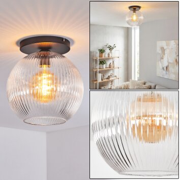 Koyoto Plafonnier, Boule lumineuse 30 cm Clair, 1 lumière