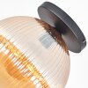 Koyoto Plafonnier, Boule lumineuse 30 cm Ambre, 1 lumière