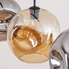 Ripoll Suspension, Boule lumineuse, Suspension Ambre, Fumé, 3 lumières