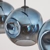Ripoll Suspension, Boule lumineuse, Suspension Bleu, 3 lumières