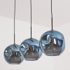 Ripoll Suspension, Boule lumineuse, Suspension Bleu, 3 lumières