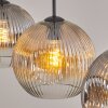 Ripoll Suspension, Boule lumineuse, Suspension Ambre, Clair, Fumé, 3 lumières
