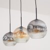 Ripoll Suspension, Boule lumineuse, Suspension Ambre, Clair, Fumé, 3 lumières