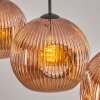 Ripoll Suspension, Boule lumineuse, Suspension Cuivré, 3 lumières