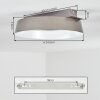Jelok Plafonnier LED Brun, 1 lumière