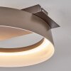 Jelok Plafonnier LED Brun, 1 lumière