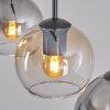 Koyoto Suspension, Boule lumineuse, Suspension Ambre, Clair, Fumé, 3 lumières