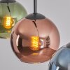 Koyoto Suspension, Boule lumineuse, Suspension Bleu, Vert, Cuivré, 3 lumières