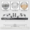 Ripoll Suspension, Boule lumineuse, Suspension Ambre, Clair, Fumé, 4 lumières
