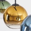 Koyoto Suspension, Boule lumineuse, Suspension Bleu, Or, Vert, Clair, 3 lumières