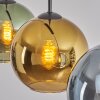 Koyoto Suspension, Boule lumineuse, Suspension Bleu, Or, Vert, 3 lumières