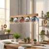 Gastor Suspension, Boule lumineuse, Suspension Écru, Noir, 5 lumières