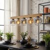 Gastor Suspension, Boule lumineuse, Suspension Écru, Noir, 5 lumières