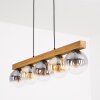 Gastor Suspension, Boule lumineuse, Suspension Écru, Noir, 5 lumières