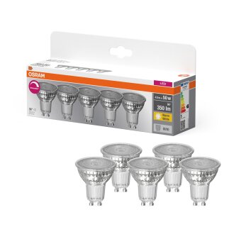 Luminaires Osram GU10 4.5 Watt blanc chaud dimmable 350 Lumen