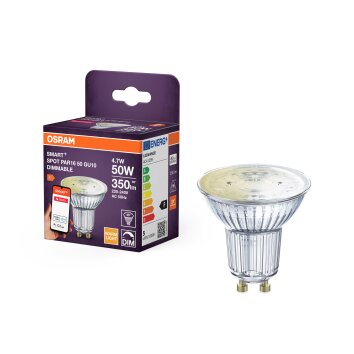 Luminaires Osram GU10 4.7 Watt blanc chaud dimmable 350 Lumen