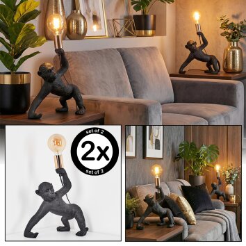 Kemor Lampe à poser Or, Noir, 1 lumière