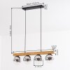 Gastor Suspension, Boule lumineuse, Suspension Écru, Noir, 4 lumières