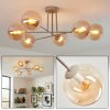 Gastor Plafonnier, Boule lumineuse 80 cm Sable, 6 lumières