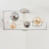 Gastor Plafonnier, Boule lumineuse Sable, 6 lumières