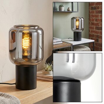 Runel Lampe à poser Noir, 1 lumière