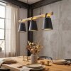 Andian Suspension, Suspension Écru, Noir, 3 lumières