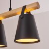 Andian Suspension, Suspension Écru, Noir, 3 lumières