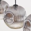 Ripoll Suspension, Boule lumineuse, Suspension Clair, Fumé, 3 lumières