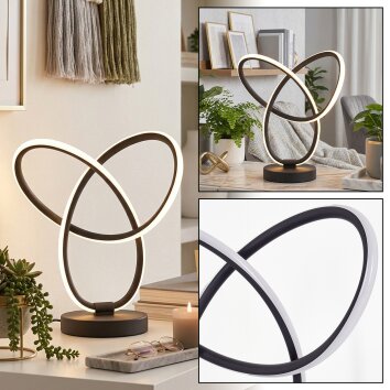 Jolor Lampe à poser LED Noir, 1 lumière