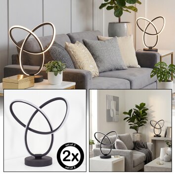 Jolor Lampe à poser LED Noir, 1 lumière