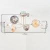 Koyoto Plafonnier, Boule lumineuse 78 cm Sable, 6 lumières
